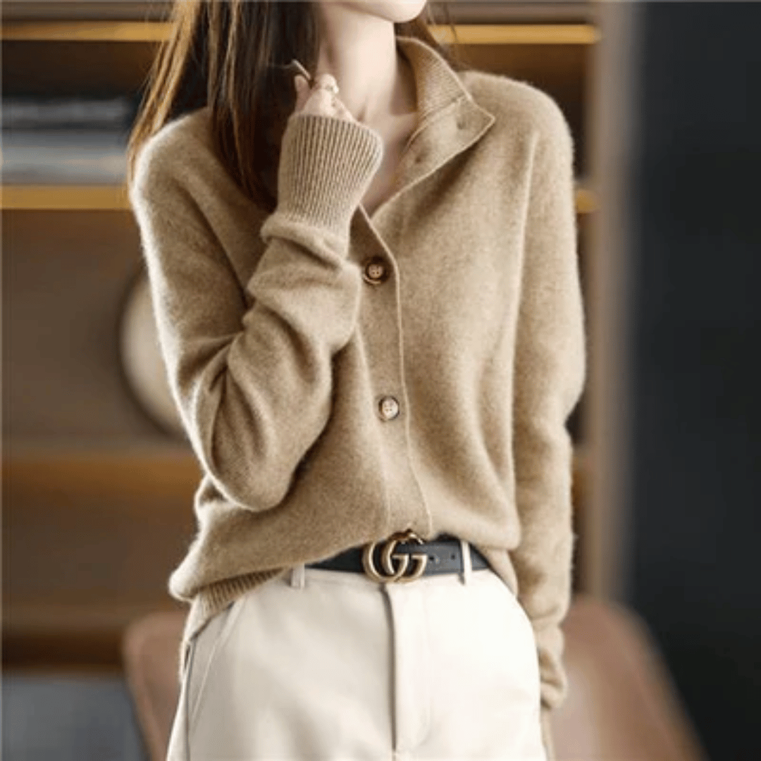Cardigan Grace in Cashmere Celeste