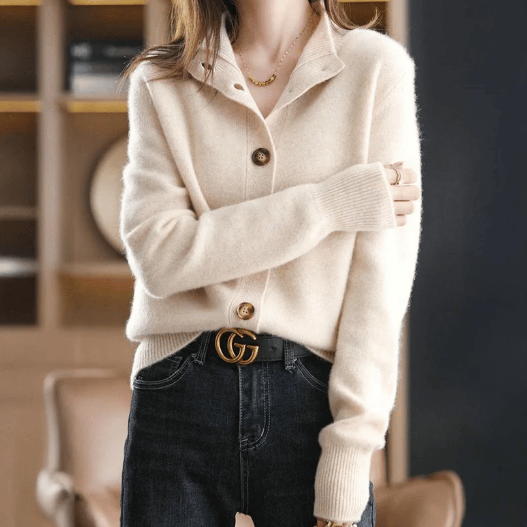 Cardigan Grace in Cashmere Celeste