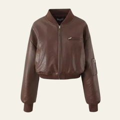 Bomber corto in ecopelle Bologna