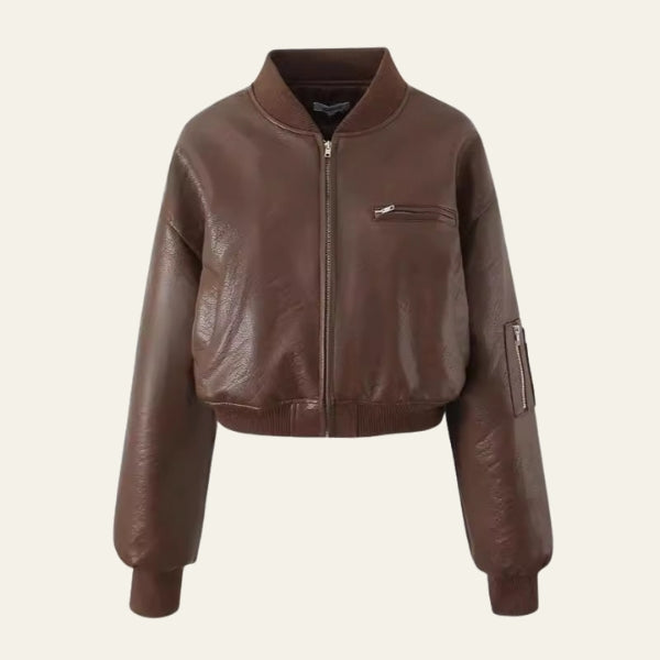 Bomber corto in ecopelle Bologna