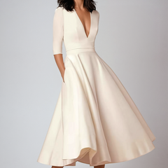 Vestito Midi Svasato Elara