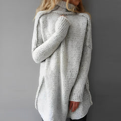 Maglione Amora a collo alto in maglia
