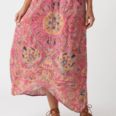 Abito Midi Relaxed con Stampa Astratta