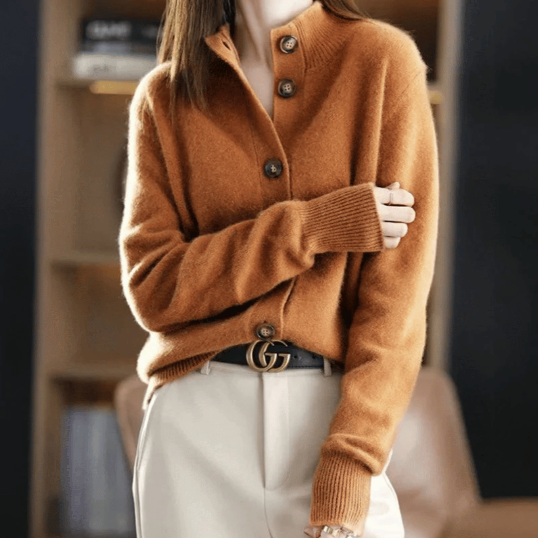 Cardigan Grace in Cashmere Celeste