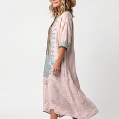 Abito Midi Relaxed con Pannelli Design e Tasche