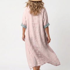 Abito Midi Relaxed con Pannelli Design e Tasche