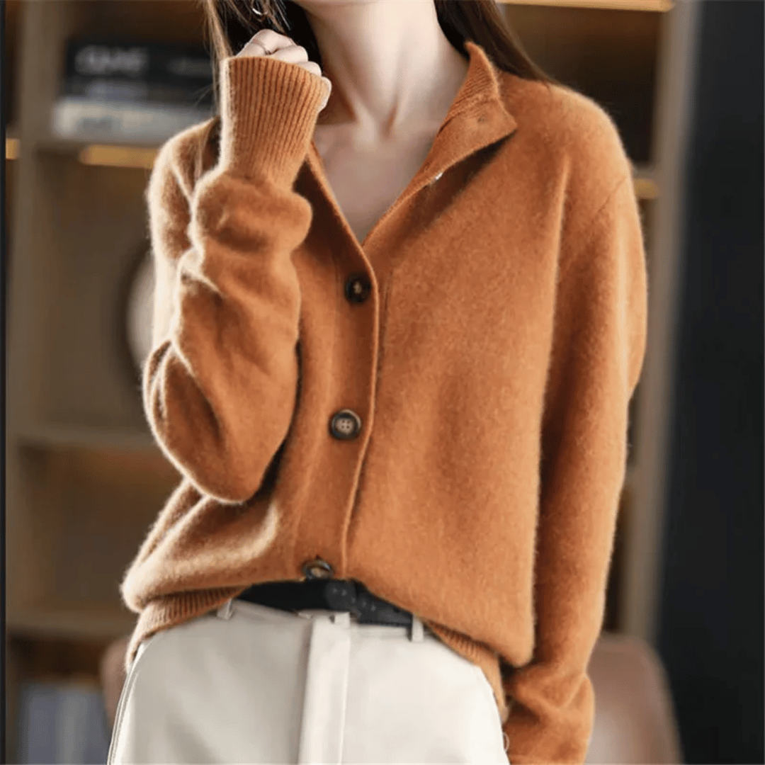 Cardigan Grace in Cashmere Celeste