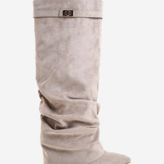 Stivali al Ginocchio Lavista Slouchy in Camoscio – Talpa