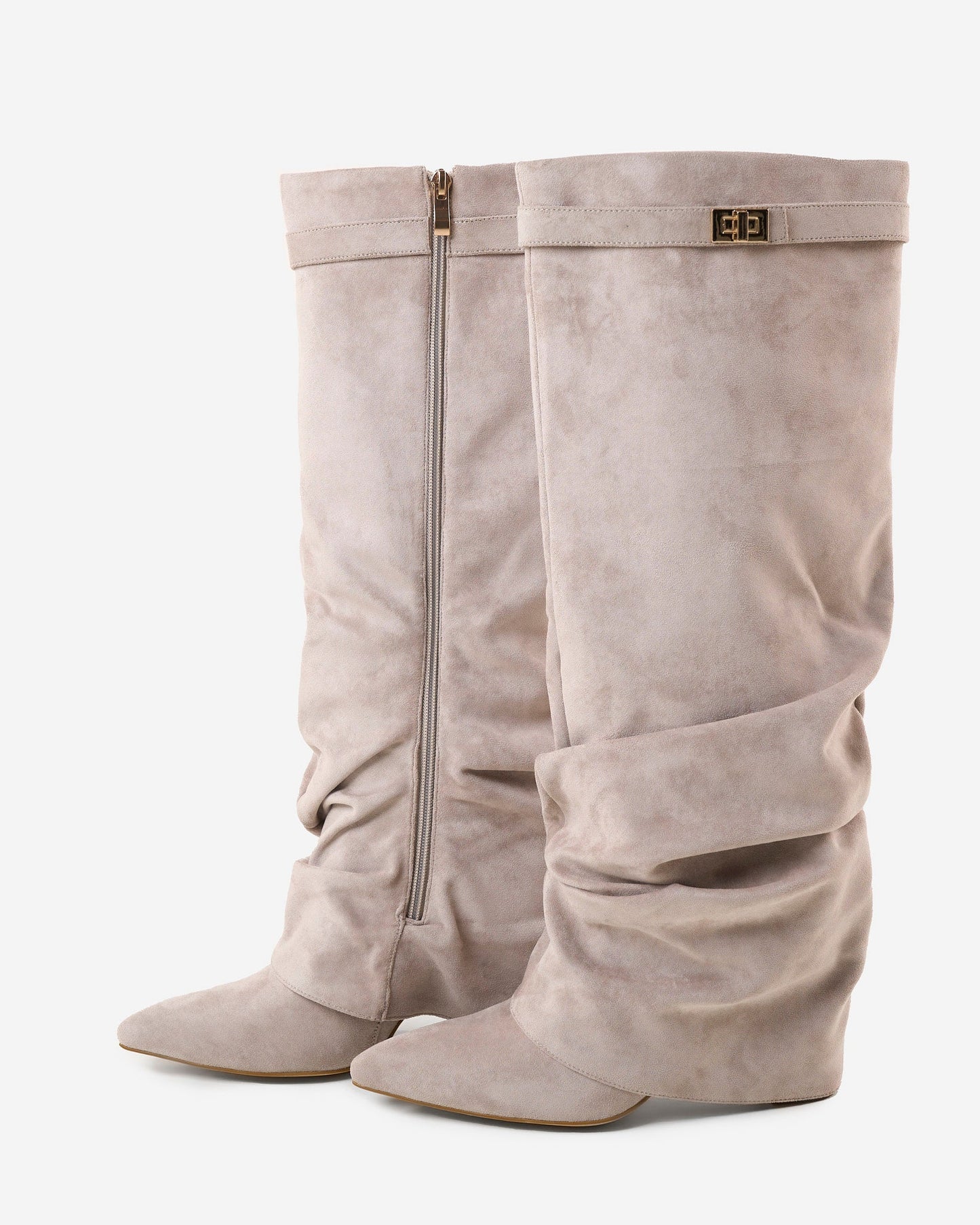 Stivali al Ginocchio Lavista Slouchy in Camoscio – Talpa