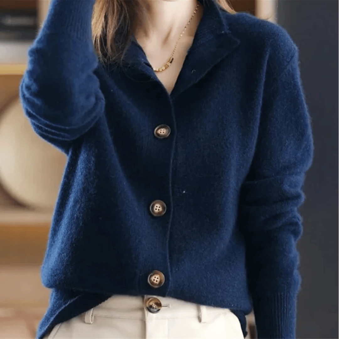 Cardigan Grace in Cashmere Celeste