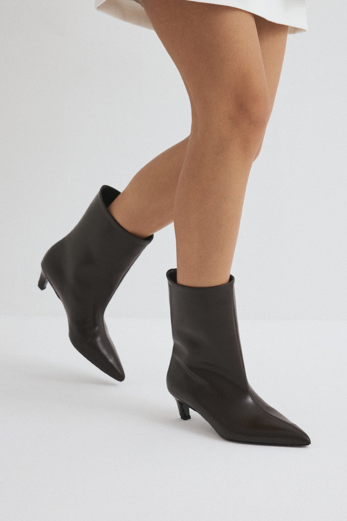 Stivaletti Aria in Pelle – Marrone Scuro