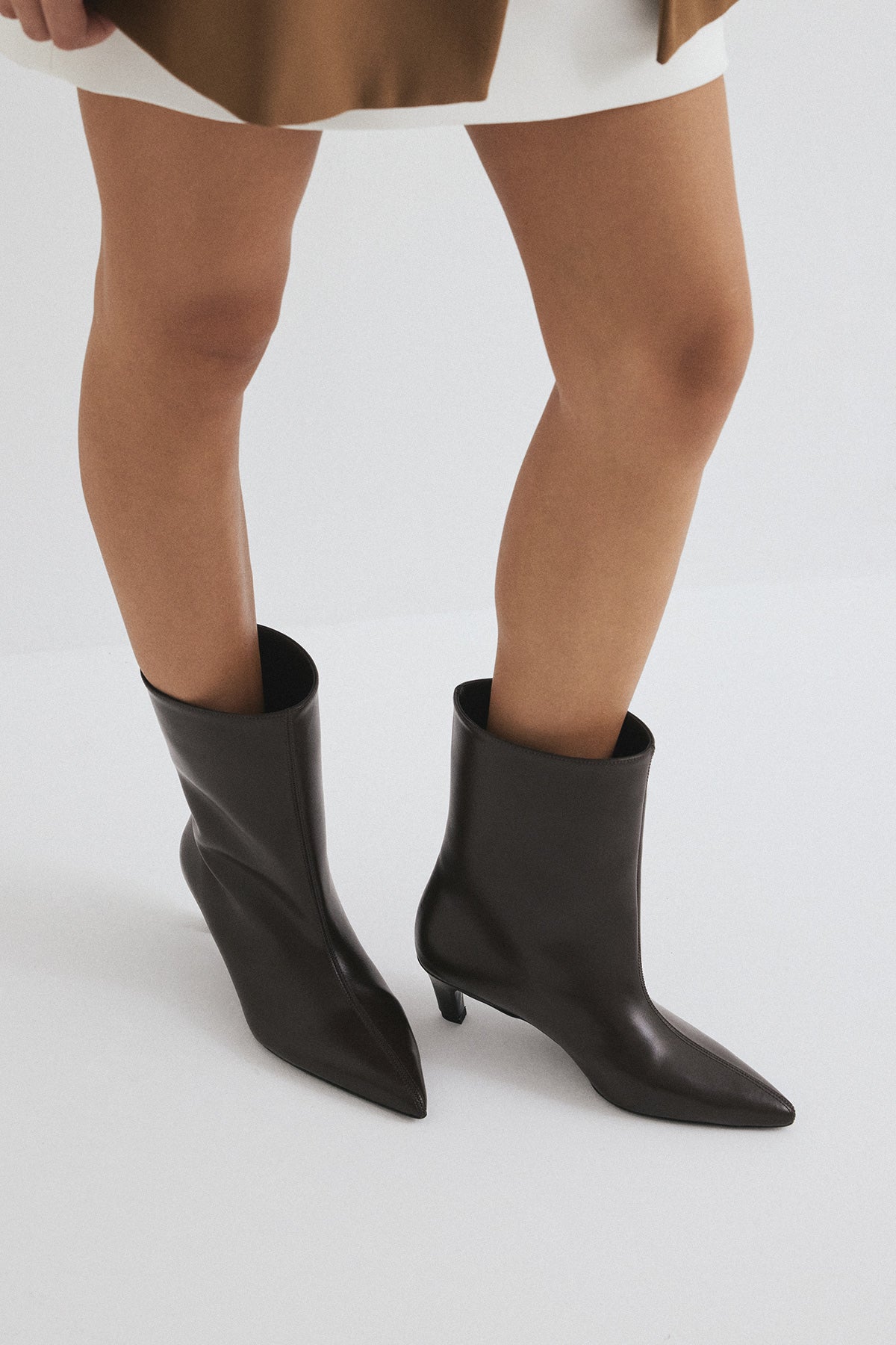 Stivaletti Aria in Pelle – Marrone Scuro