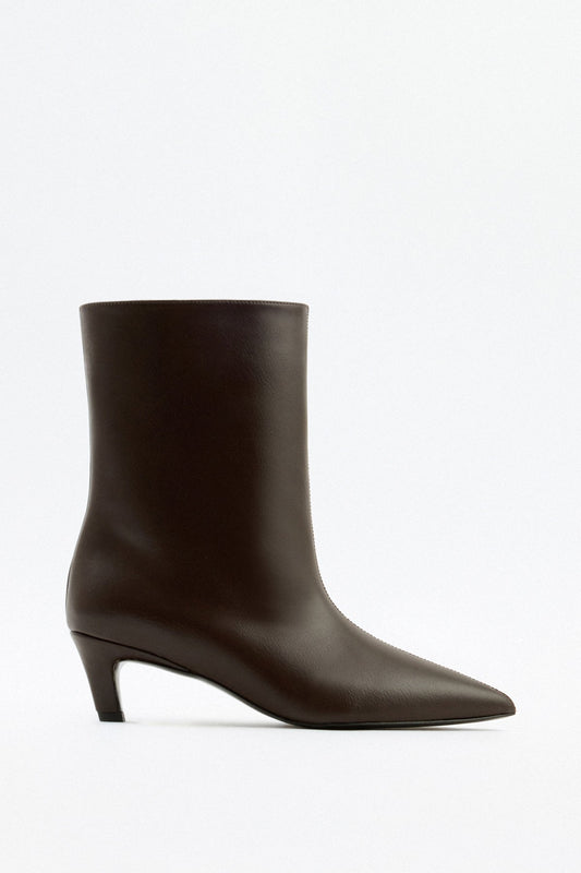 Stivaletti Aria in Pelle – Marrone Scuro