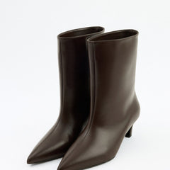 Stivaletti Aria in Pelle – Marrone Scuro