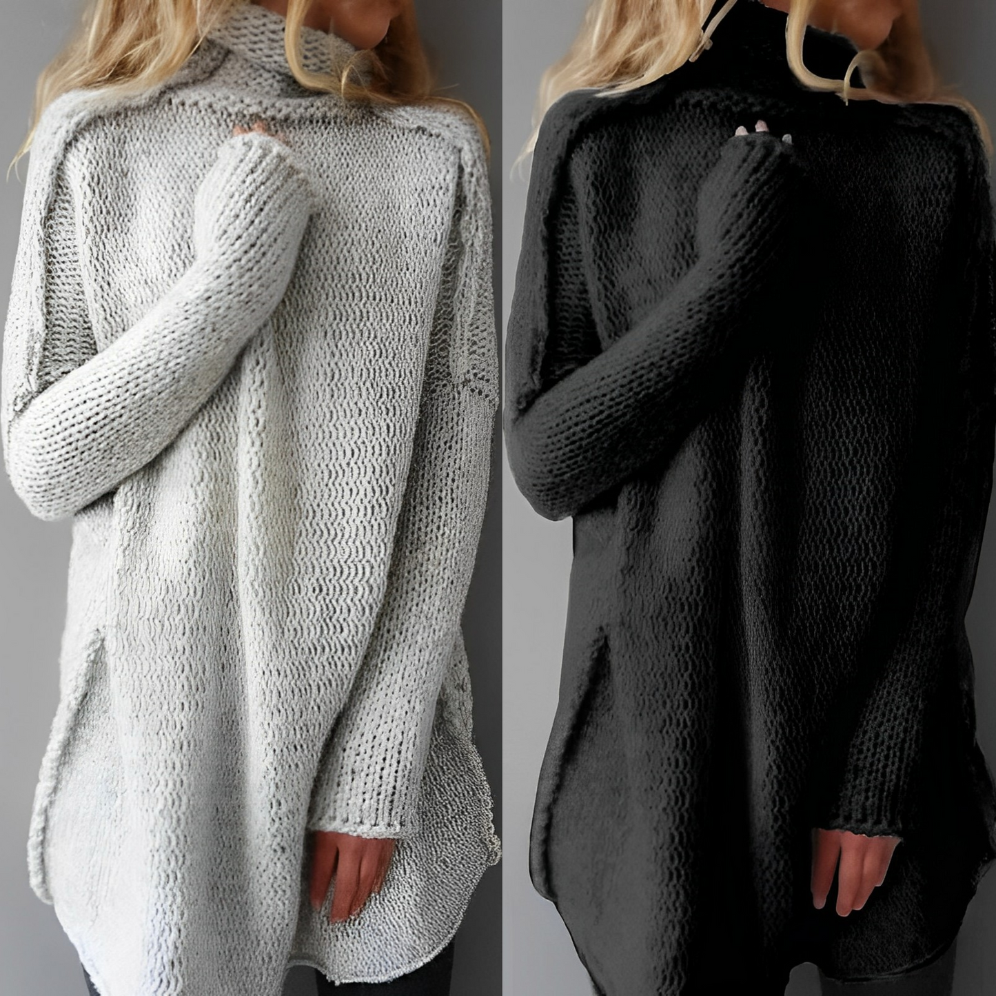 Maglione Amora a collo alto in maglia
