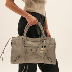 Borsa It Girl Grande – Grigio Chiaro