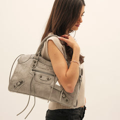 Borsa It Girl Grande – Grigio Chiaro