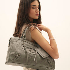 Borsa It Girl Grande – Grigio Scuro