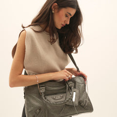 Borsa It Girl Grande – Grigio Scuro