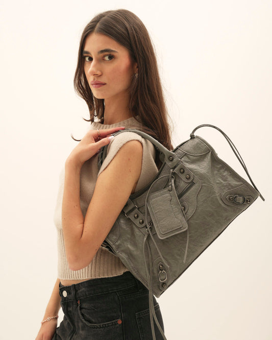 Borsa It Girl Media – Grigio Scuro