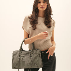 Borsa It Girl Media – Grigio Scuro