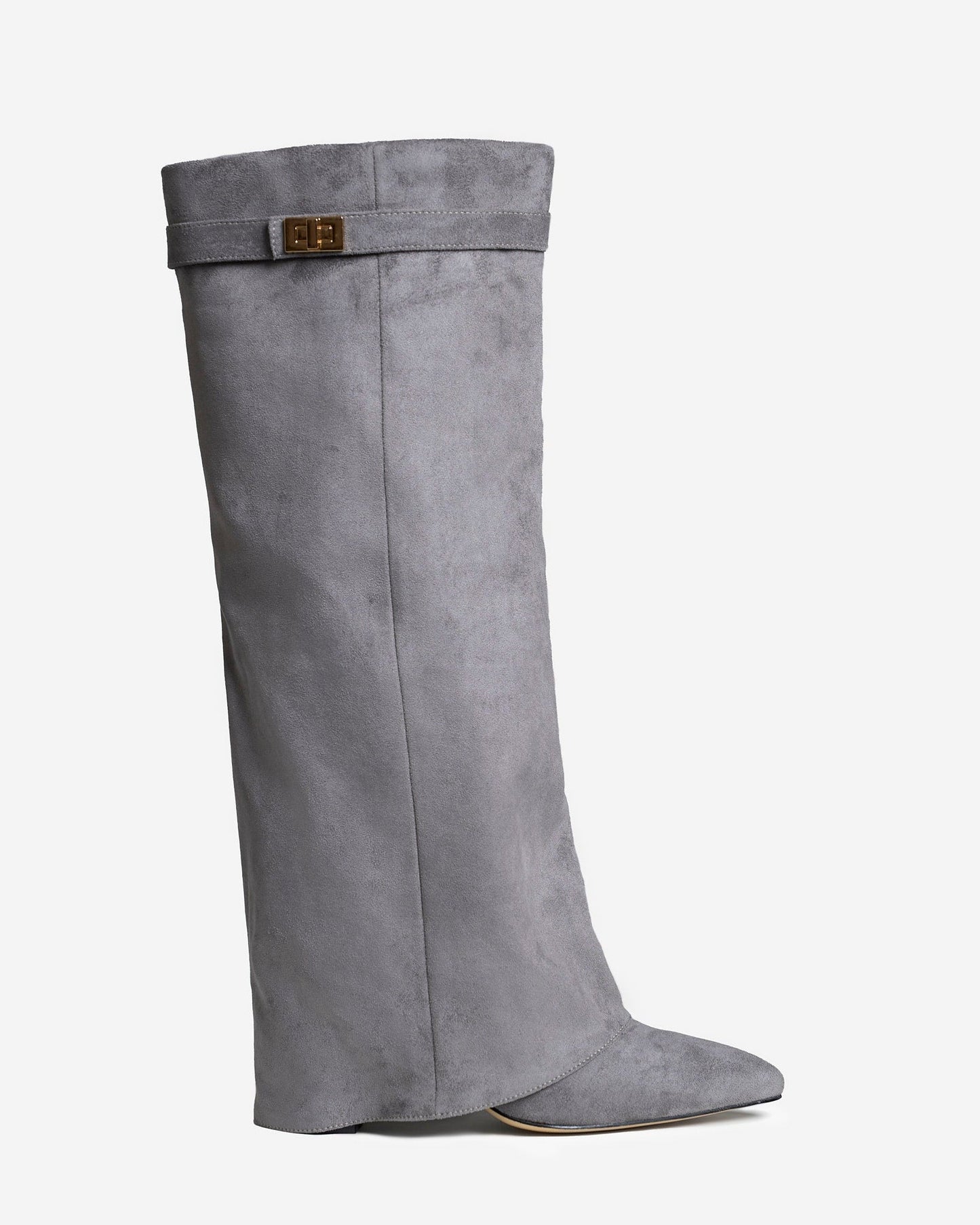 Stivali al Ginocchio Lavista in Camoscio – Grigio