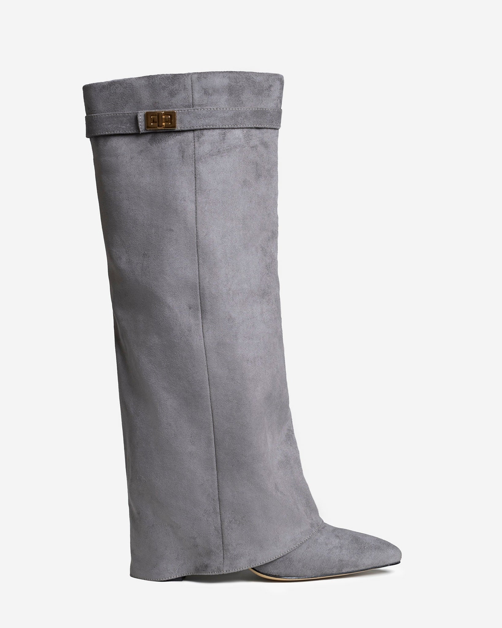 Stivali al Ginocchio Lavista in Camoscio – Grigio