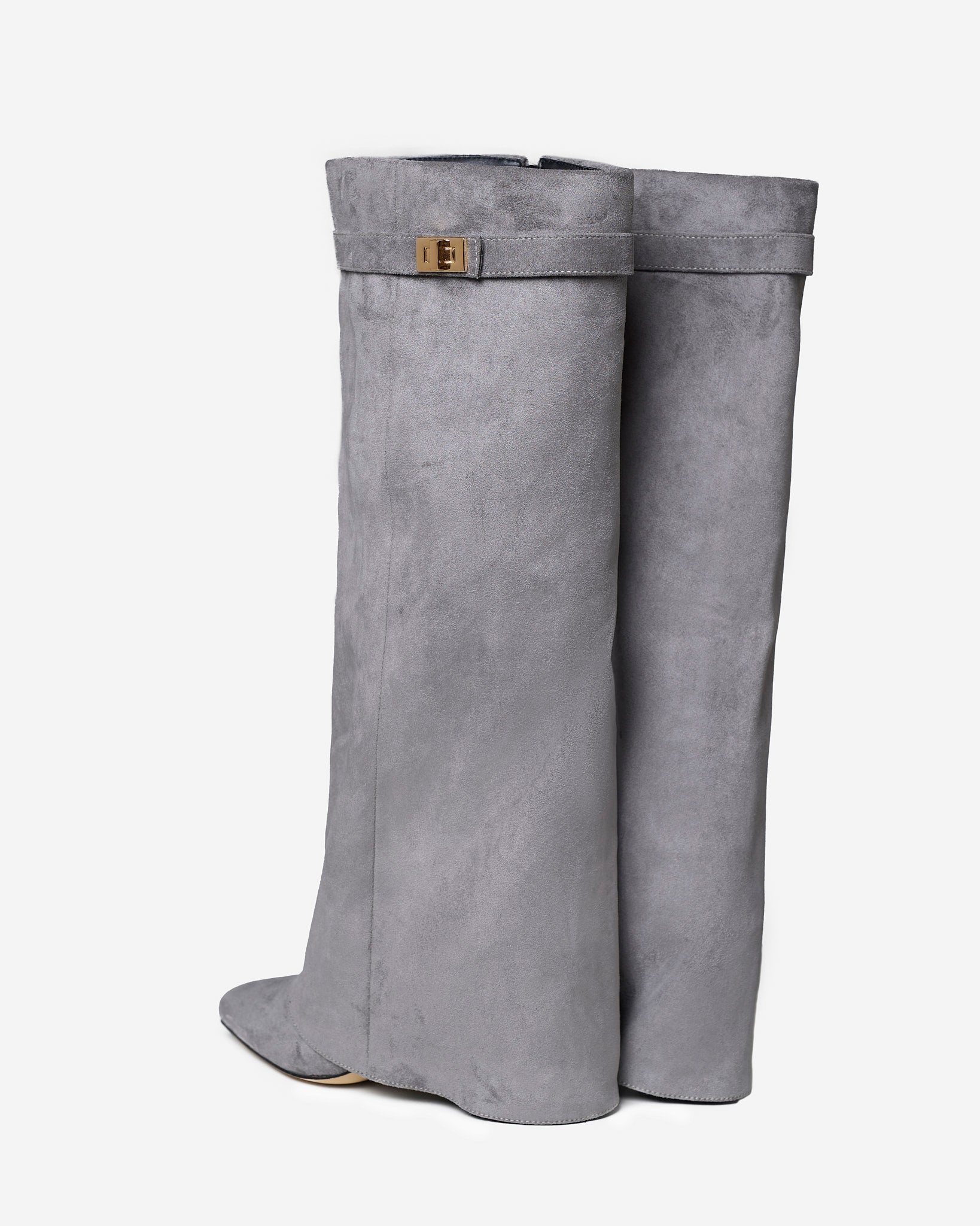 Stivali al Ginocchio Lavista in Camoscio – Grigio