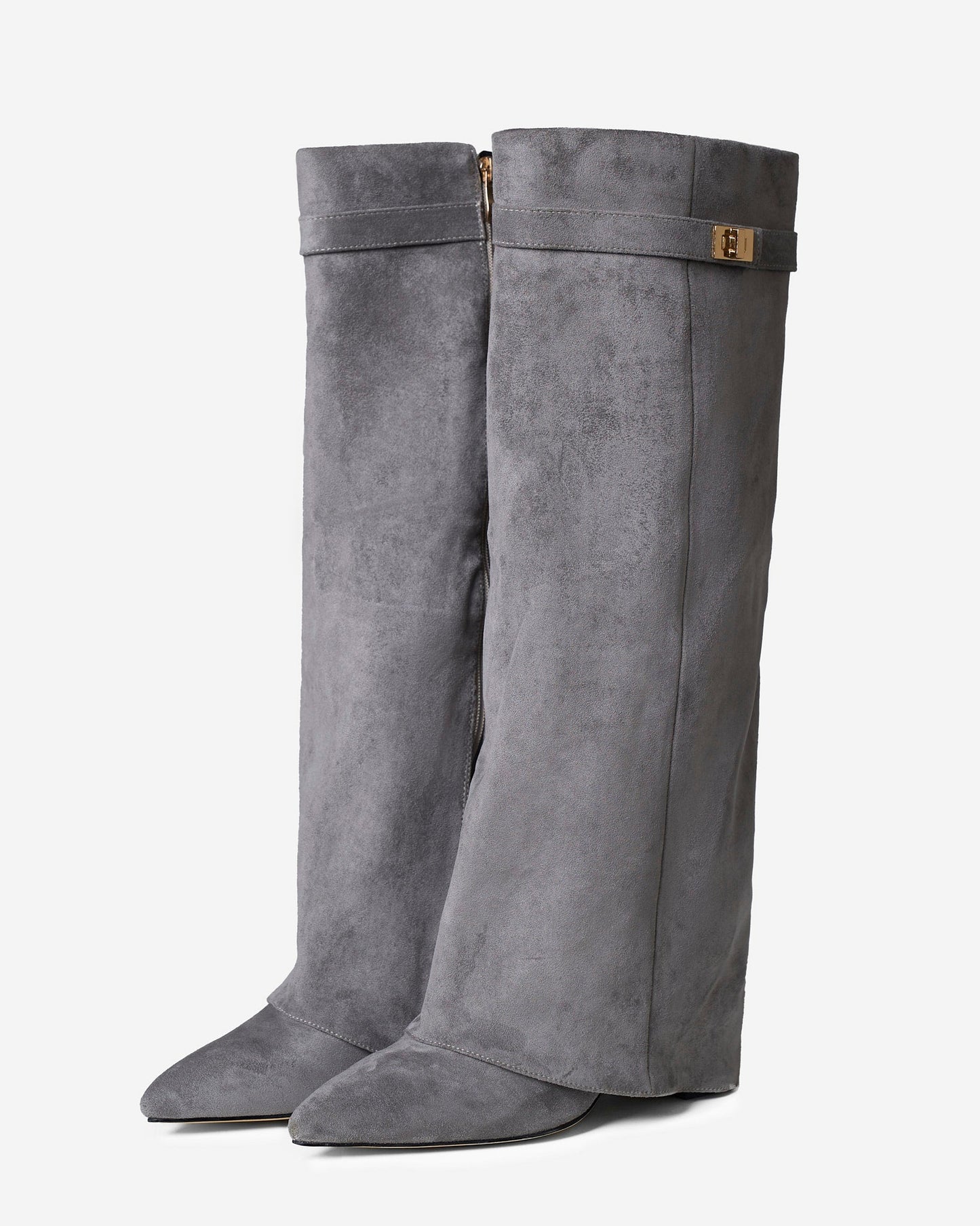 Stivali al Ginocchio Lavista in Camoscio – Grigio