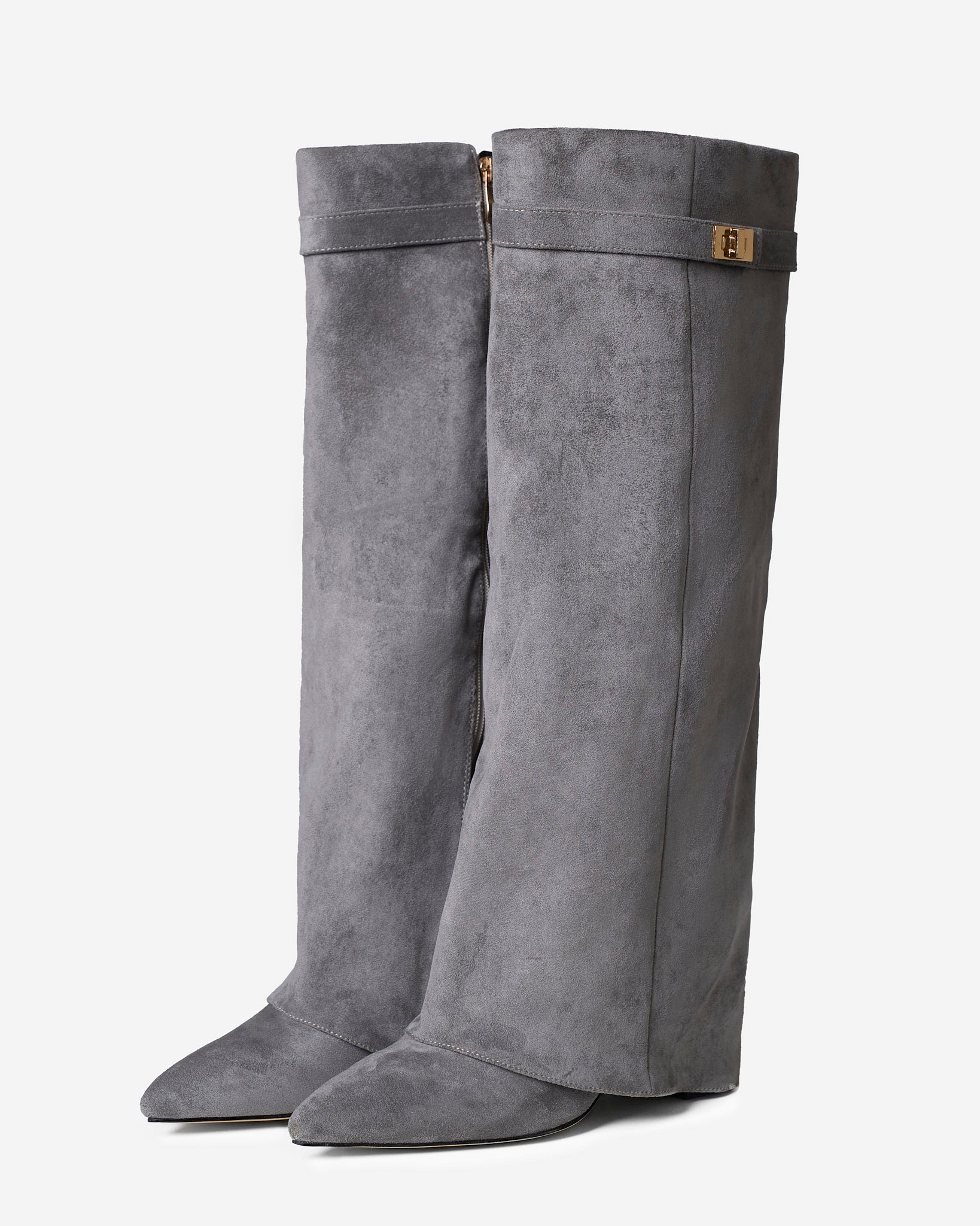 Stivali al Ginocchio Lavista in Camoscio – Grigio