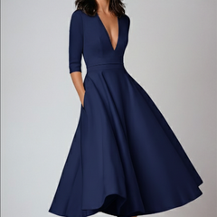 Vestito Midi Svasato Elara