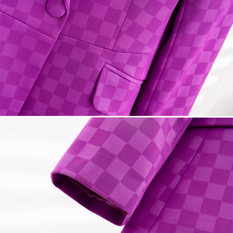 Blazer scozzese elegante Eva