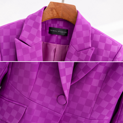 Blazer scozzese elegante Eva