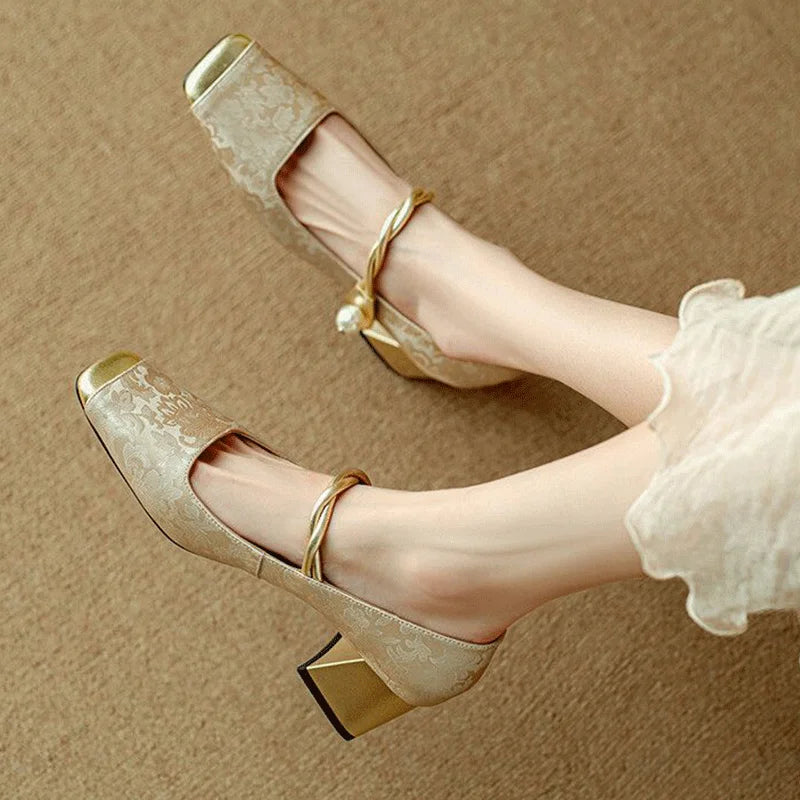 Scarpe Savona con Tacco Largo