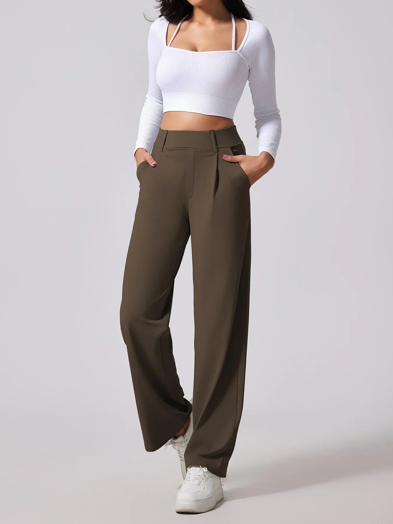 Pantaloni Verona a vita alta