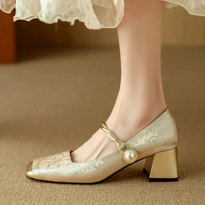 Scarpe Savona con Tacco Largo