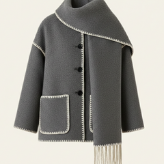 Cappotto in lana Sevilla con sciarpa