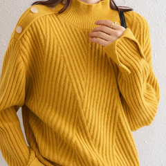 Maglione Sofia a Costine con Bottoni