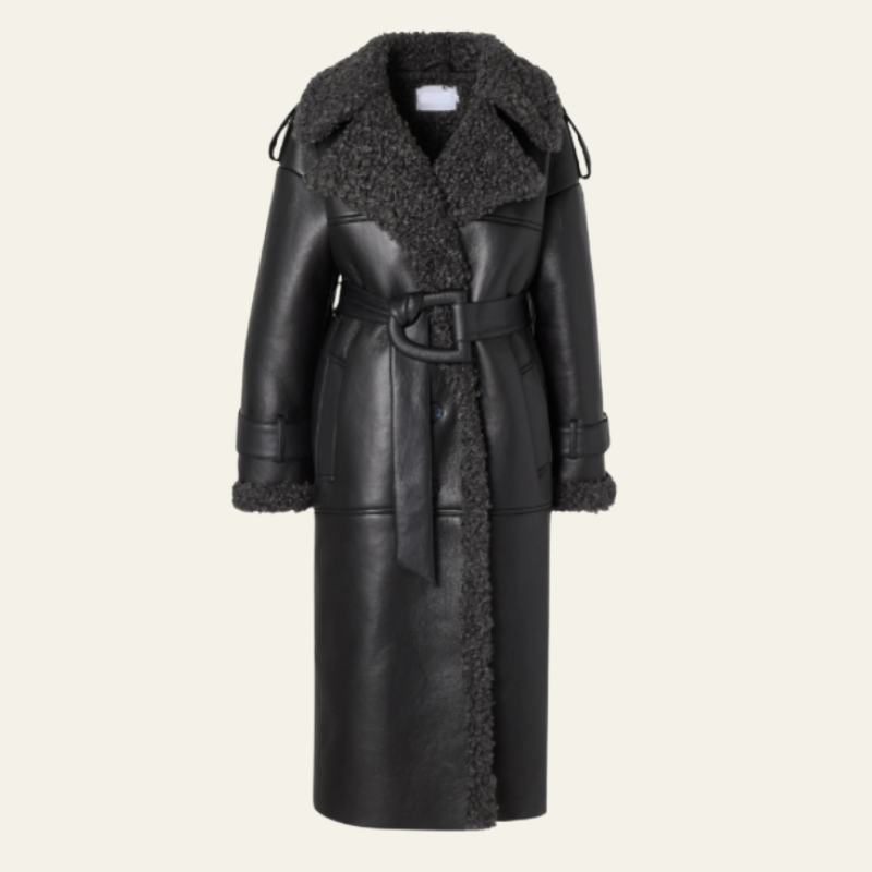 Cappotto Lungo Zermatt in Montone Shearling