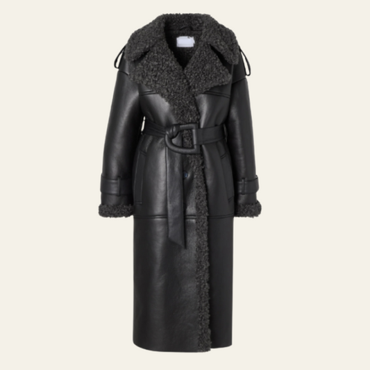 Cappotto Lungo Zermatt in Montone Shearling