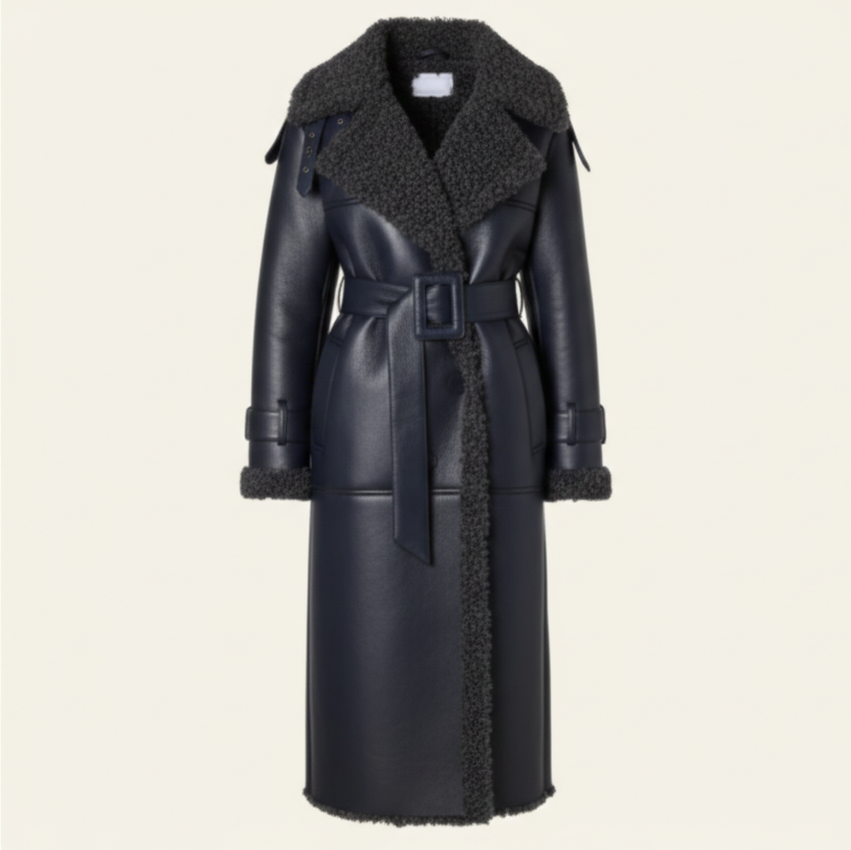 Cappotto Lungo Zermatt in Montone Shearling
