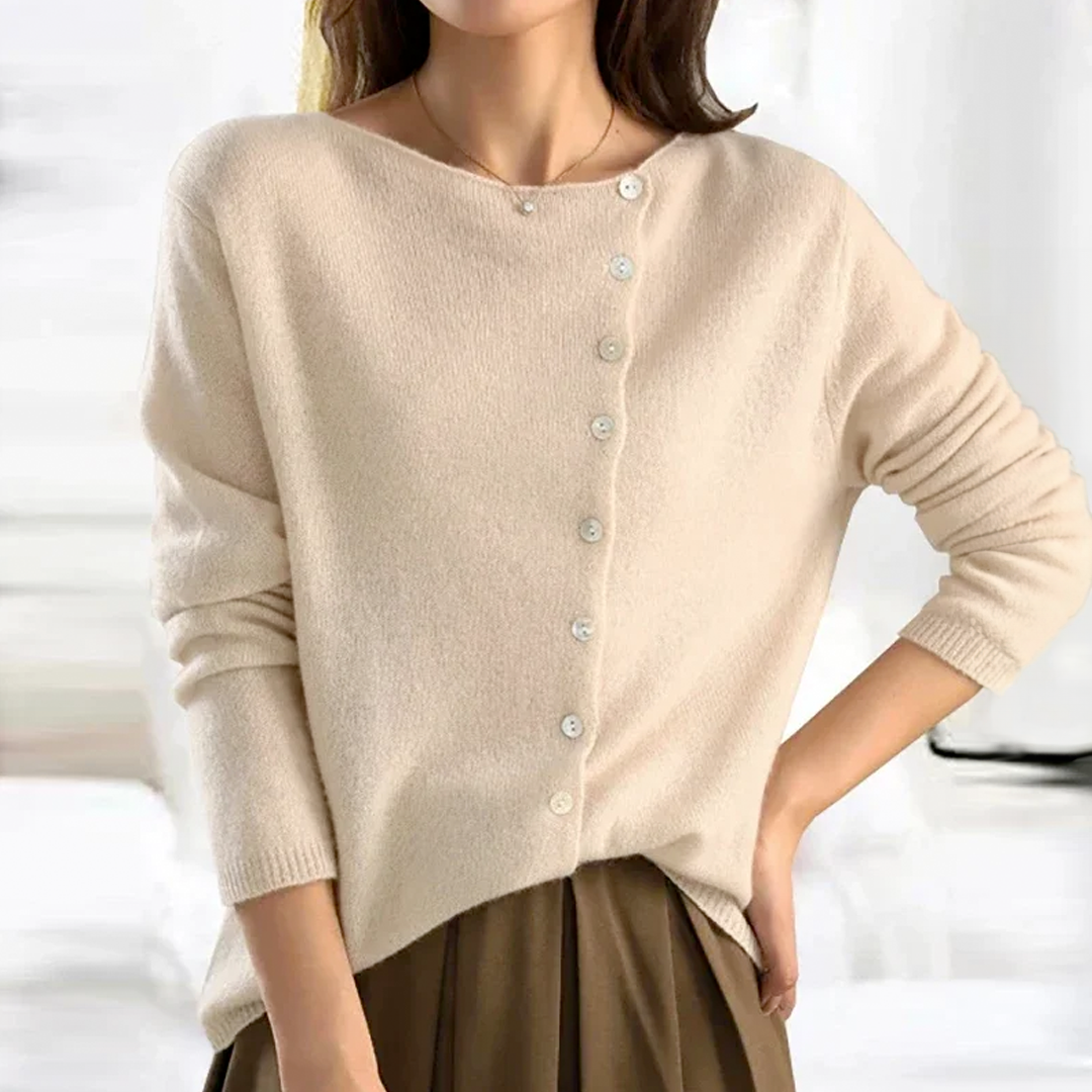 Cardigan in Maglia con Bottoni Alora