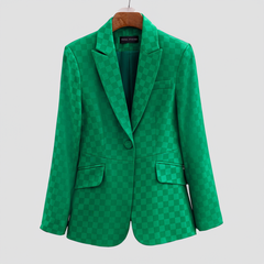 Blazer scozzese elegante Eva