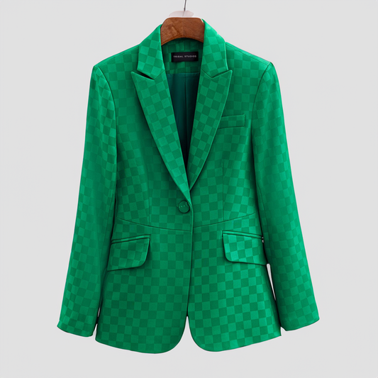 Blazer scozzese elegante Eva