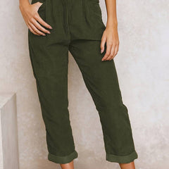 Pantaloni Savanna in Velluto a Coste