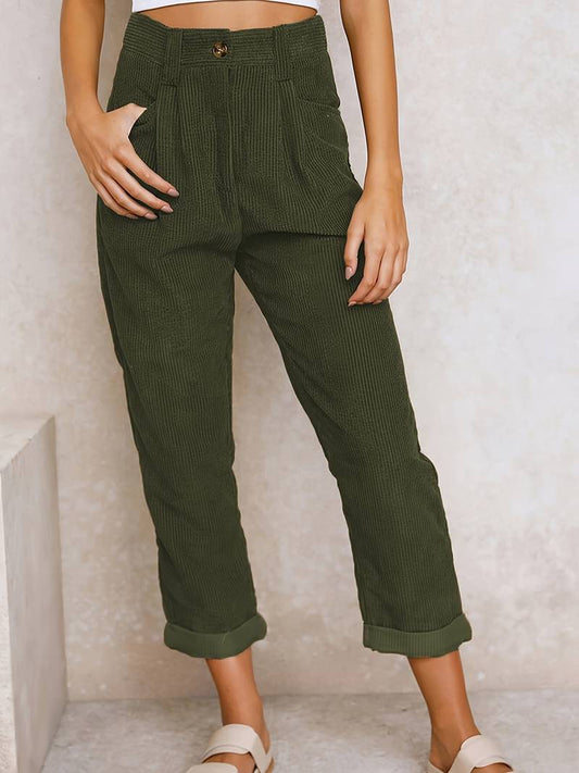 Pantaloni Savanna in Velluto a Coste