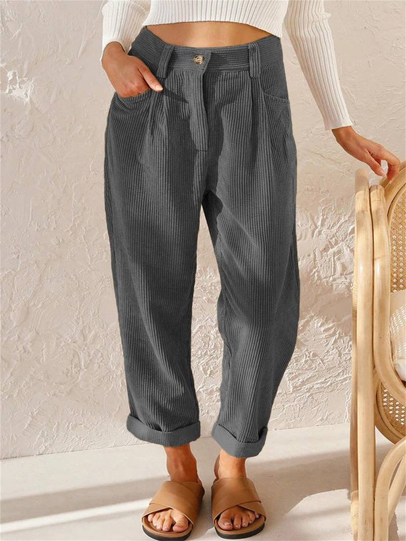 Pantaloni Savanna in Velluto a Coste