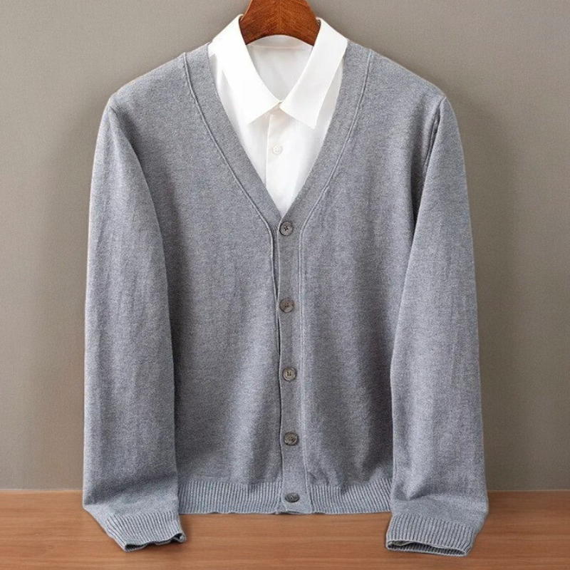 Cardigan in Cashmere Santorini