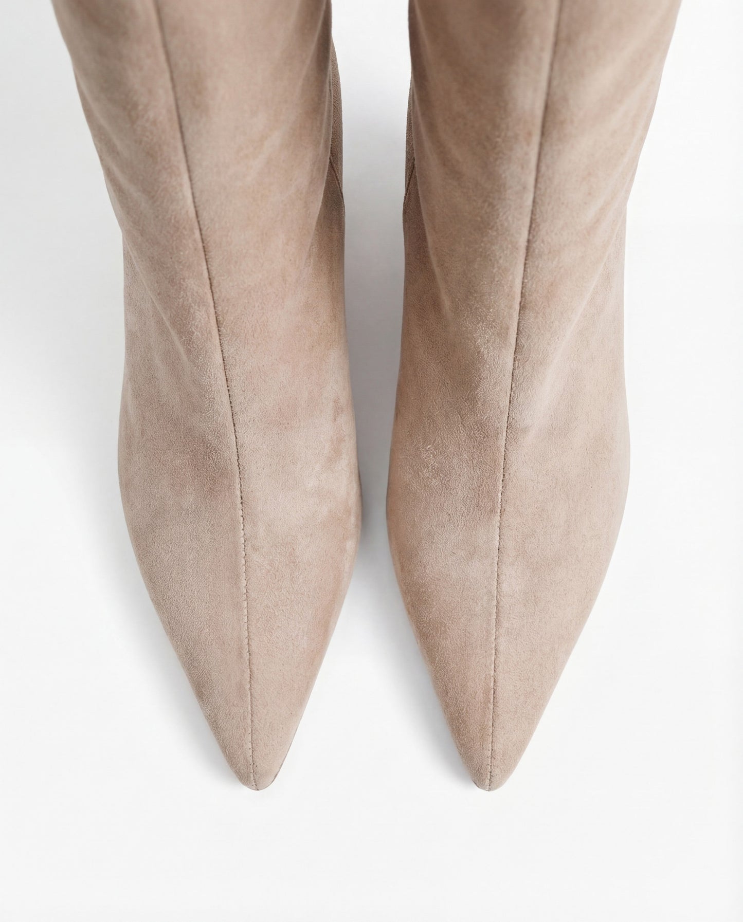 Stivali al Ginocchio Mona in Camoscio – Beige