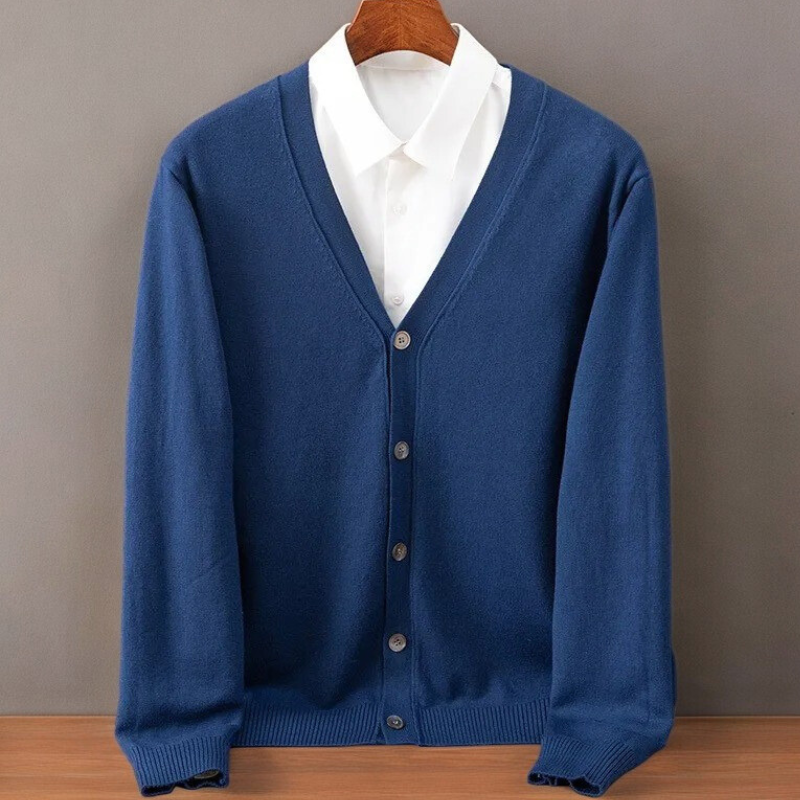 Cardigan in Cashmere Santorini